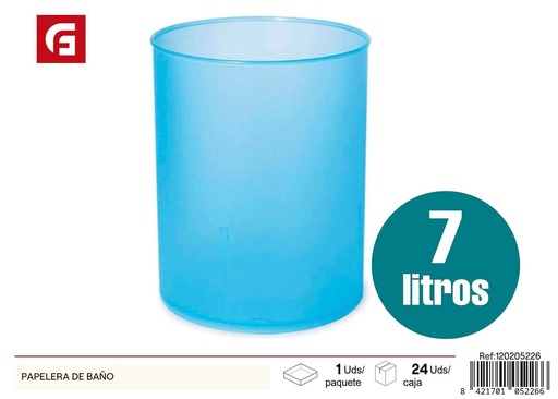 [120205226] Papelera de baño - Descartables y limpieza
