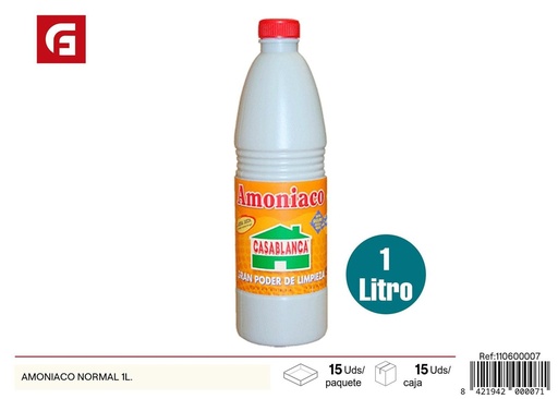 [110600007]  Amoniaco normal 1L - Productos de limpieza