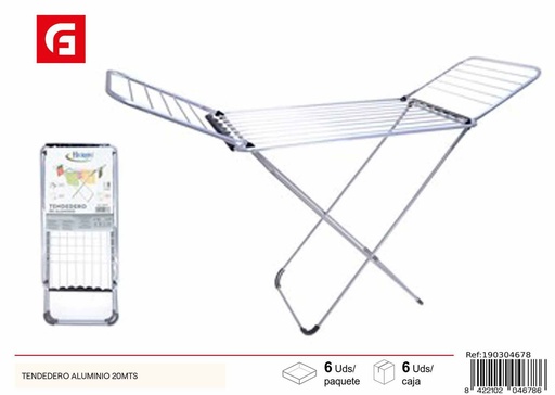 [190304678]  tendedero de aluminio 20m - Accesorios para limpieza