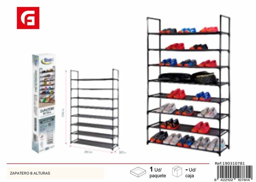[190310781] Zapatero de 8 alturas - Decoración del hogar