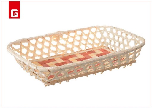 [190356929] Panera de bambú panal rectangular - Decoración y almacenamiento