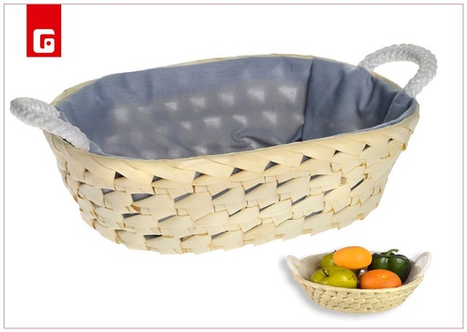 [190362058] Panera ovalada con forro gris - Decoración de cocina