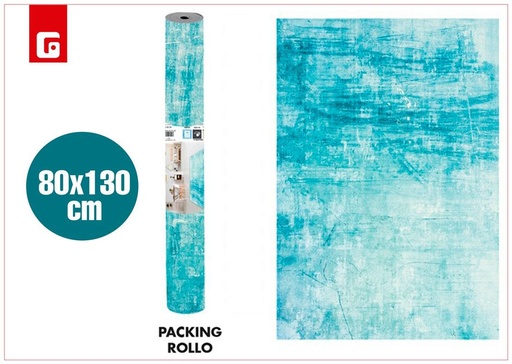 [190362313] Alfombra grunge azul 80x130cm para decoración