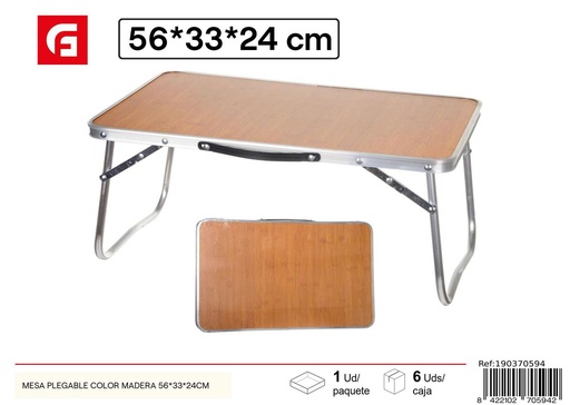 [190370594] Mesa plegable color madera 56x33x24 cm - Muebles decorativos