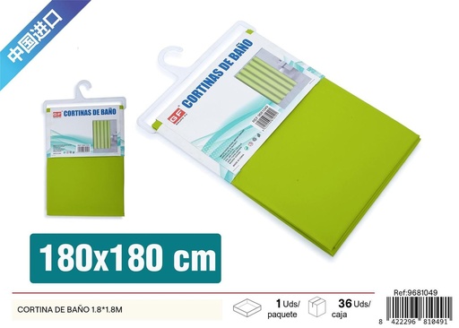 [9681049] Cortina de baño 1.8x1.8 m - Accesorios de baño