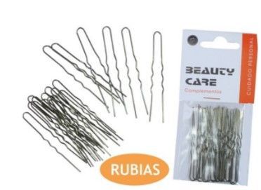 [8422608017105] Hornilla invisible rubia 12/U 123-R - Horquillas invisibles para cabello