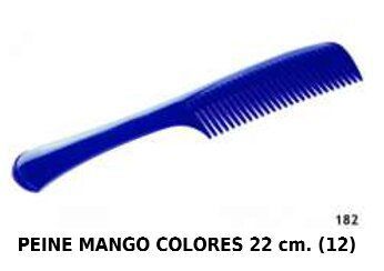 [8422608019260] Peine mango colores 22CM 12/unidades - Accesorios de peinado