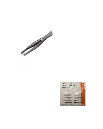 [8422608023861] Pinza de depilar Capitán 6cm, set de 12pcs para precisión