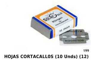 [8422608028095] Hojas cortacallos 10u 12/u 199, herramienta de pedicura