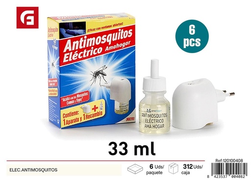 [120100408] Antimosquitos eléctrico con aroma para hogar