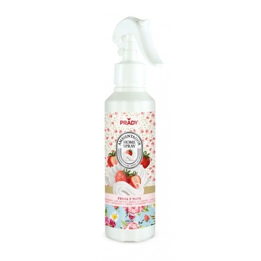 [8423564107046] Ambientador spray fresa y nata 220ml Prady para hogar