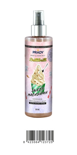 [8423564123725] Body Splash Sweet Macadamia 250ml