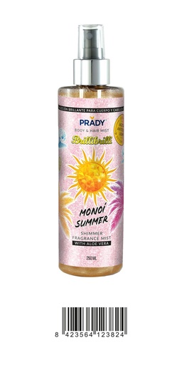 [8423564123824] Body splash Monoi Summer 250ml para fragancia corporal