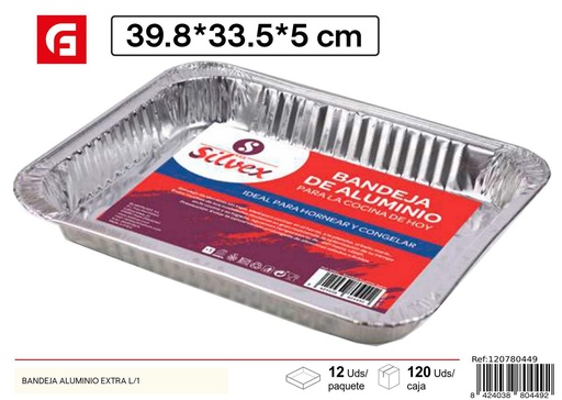 [120780449] Bandeja de aluminio extra grande para catering