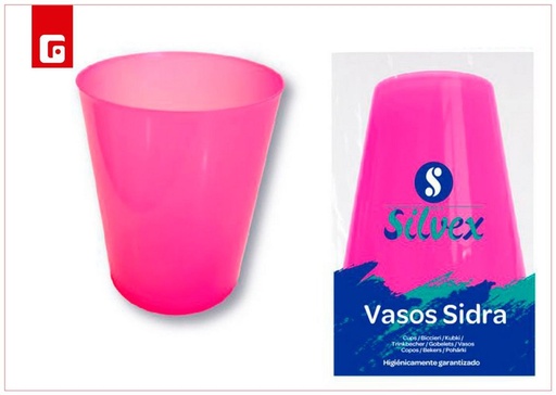 [120780650] Vaso de sidra rosa fucsia desechable