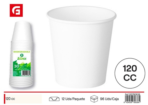 [120780838] Vaso biodegradable 120cc 30pcs ecológico