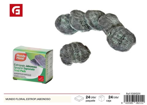 [113910211] Estropajo de jabón floral - Accesorios de limpieza