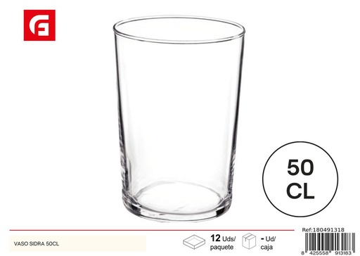 [180491318] Vaso de sidra 50cl - Vidrio y cerámica para el hogar
