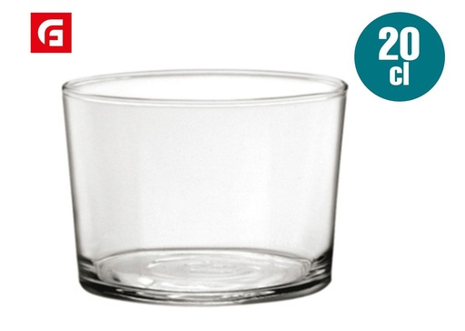 [180491846] Vaso de vidrio 20cls chiquito Tensionado - Vidrio y cerámica
