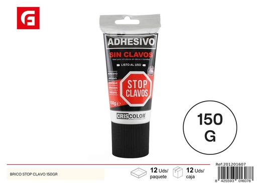 [201201607] Adhesivo sin clavos 150g Criscor - Materiales de construcción