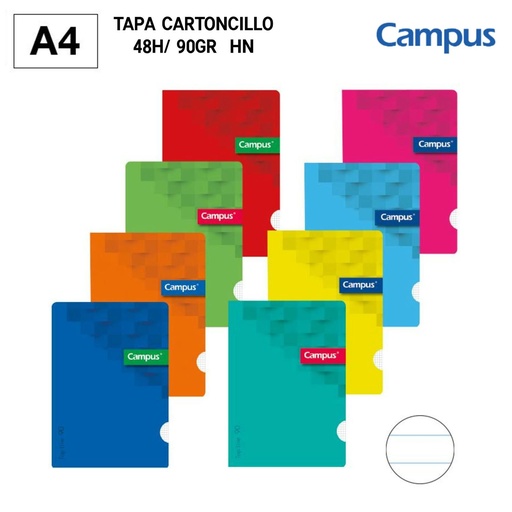 [A001011] Libreta grapada A4 48H/ 90GR HN - Papelería y escritura