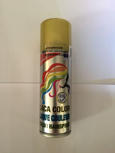 [8426373005534] Laca para el pelo color oro 125ml Xiomara para peinados