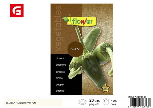 [173850545] Semillas de pimiento Padrón - Suministros de jardinería