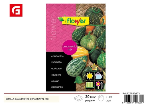 [173850603] Semilla de calabacitas ornamentales mix - Semillas de jardín