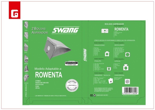 [140517605] Bolsa para aspiradora 25 unidades accesorio de limpieza