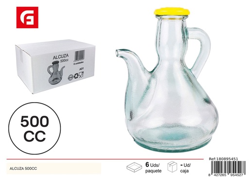 [180895451] Aceitera de cristal 500cc para cocina