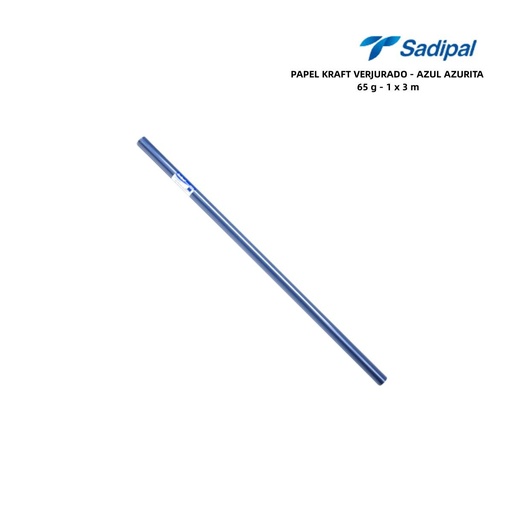 [A000392] Papel kraft verjurado azul azurita 65g 1x3 m - Papelería de marca