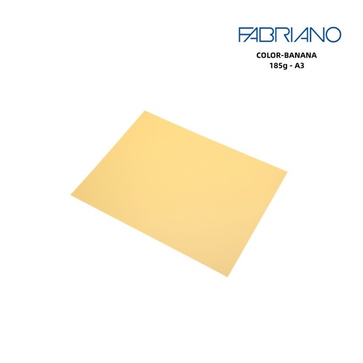 [A000323] Cartulina Fabriano color banana A3 185g para manualidades y artes