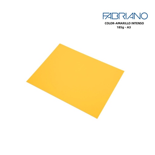 [A000325] Fabriano papel coloreado A3 185g amarillo intenso para manualidades