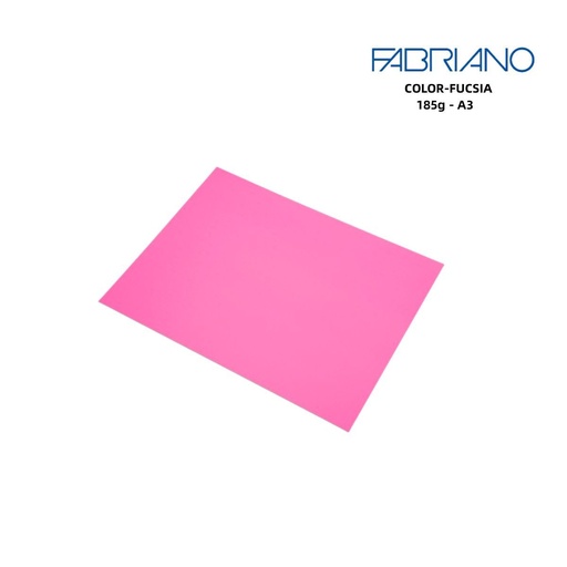[A000329] Cartulina Fabriano A3 185g color fucsia para manualidades