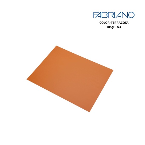 [A000343] Libreta grapada A3 48H 90GR Fabriano color terracota para artes y manualidades