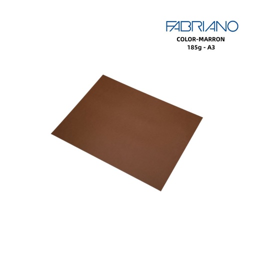 [A000344] Papel Fabriano A3 185g color marrón - Papelería de marca