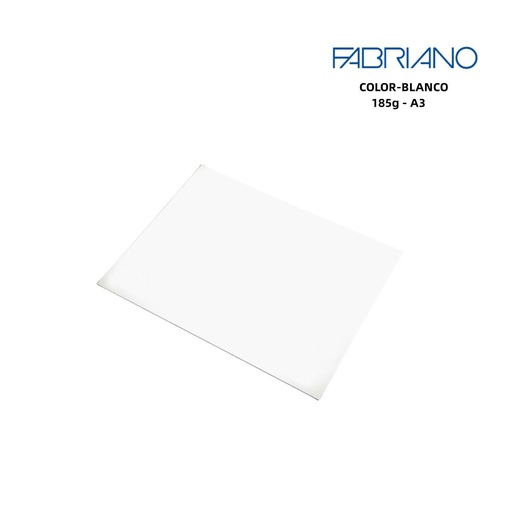 [A000322] Papeles FABRIANO A3 185g color blanco - Papelería y manualidades