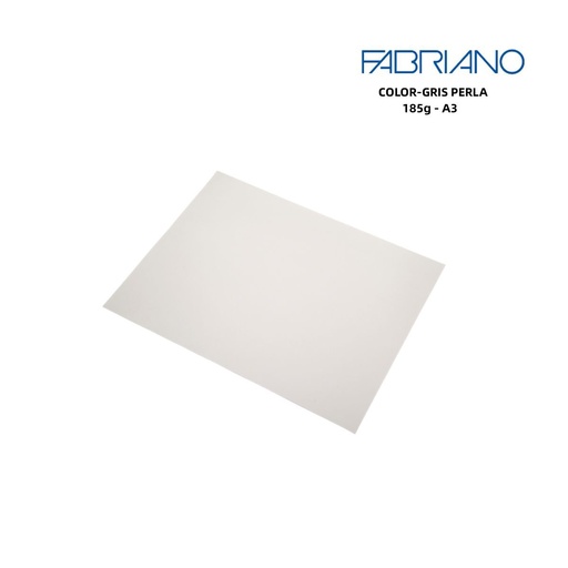 [A000345] Papel Fabriano A3 185g color gris perlado - Papelería de marca