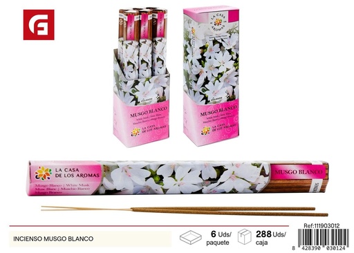 [111903012] Incienso de musgo blanco para aromatizar ambientes