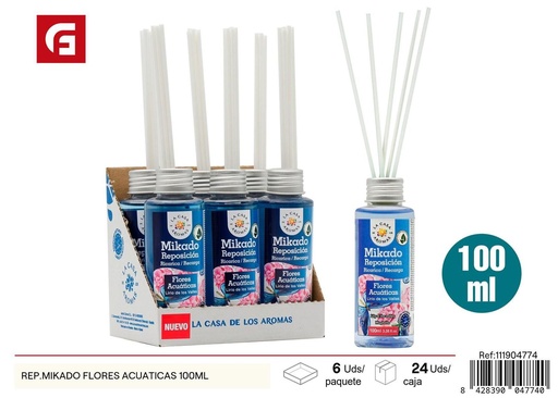 [111904774] Ambientador Mikado flores acuáticas 100ml