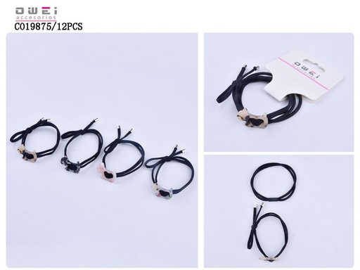 [8428947198758] Pack de 2 gomas 12/U CO19875 OW - Gomas para cabello modernas