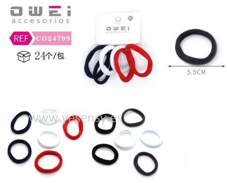[8428947247999] Gomas de 5.5 cm 24 unidades CO24799 - Gomas para el cabello