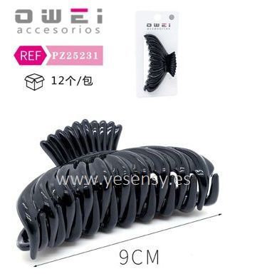 [8428947252313] Pinza para el cabello 9.5cm 12/u PZ25231 para peinados