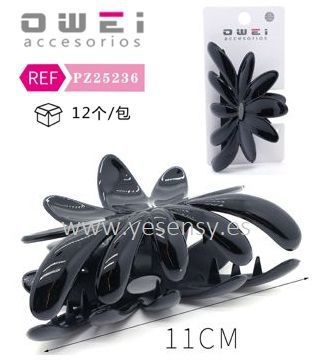 [8428947252368] Pinza para cabello 11cm 12/u multiusos