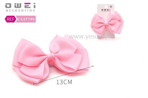 [8428947277989] Pinza lazo pink 13cm 12/u CL27798 - Accesorios para el cabello