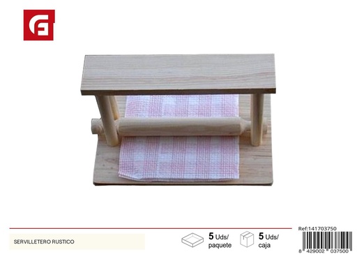[141703750] Servilletero rústico para cocina y comedor