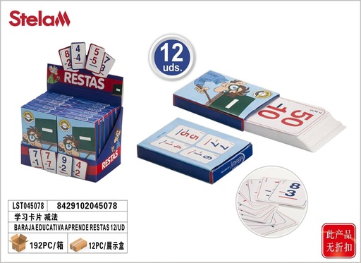 [151404507] Bara de cartas Ed. Restas - Juegos educativos y juguetes