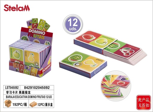 [151404509] Bara de cartas Ed. Dominó Frutas - Juegos educativos y juguetes