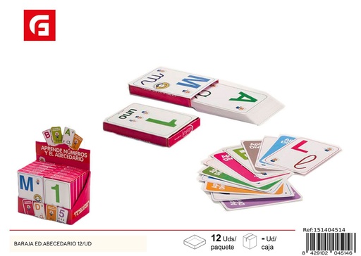 [151404514] Bara de cartas Ed. Abecedario 12/UD - Juegos educativos y juguetes