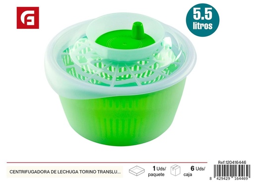 [120416446] Centrifugadora de lechuga Torino 5.5L para ensaladas